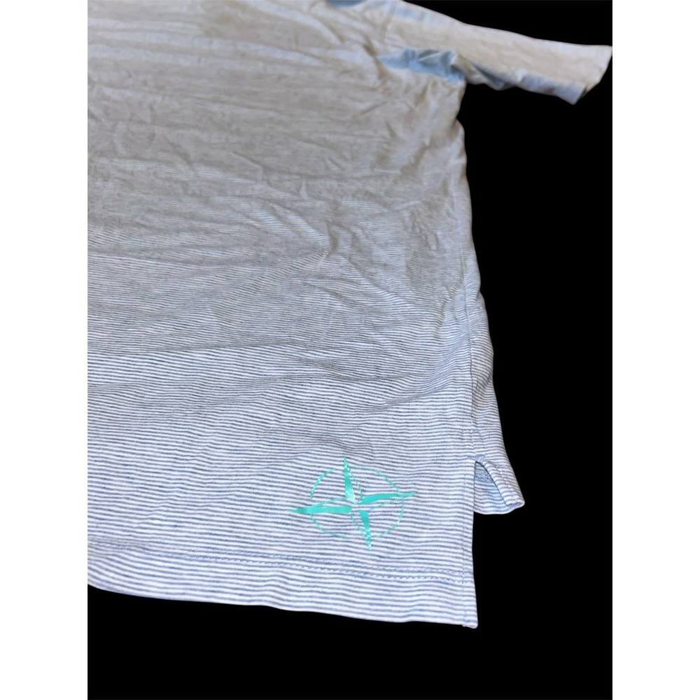B. Draddy Polo Golf Shirt Congressional Country Club Men's 2XL Blue Striped‎ - Picture 5 of 8